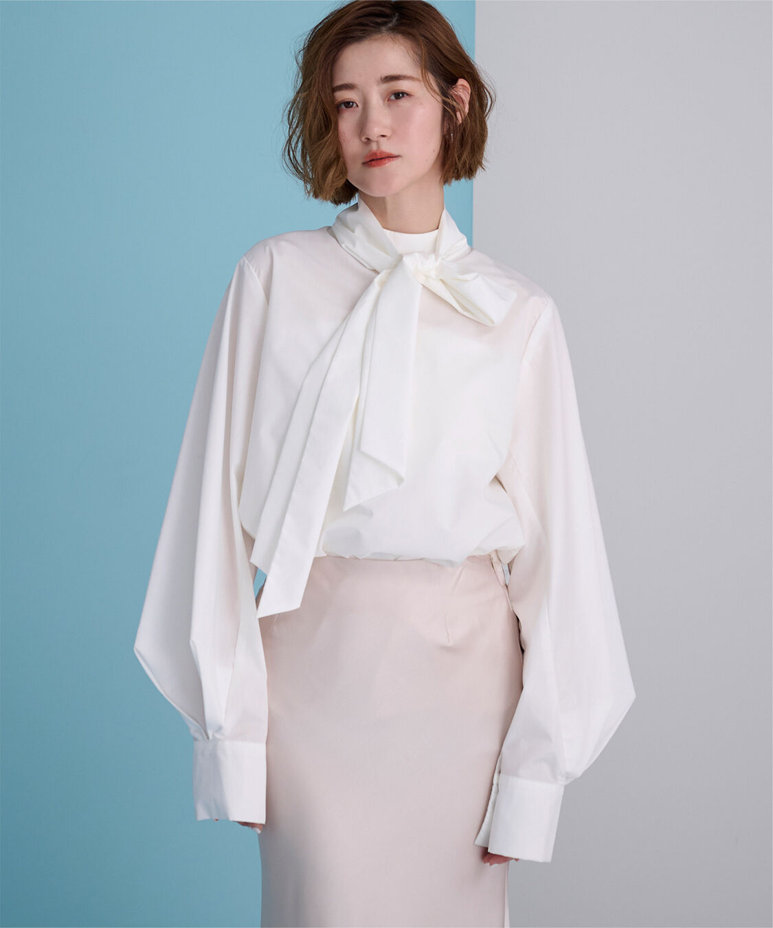 ur's「2wayボウタイブラウス」|シャツ・ブラウス|ホワイト