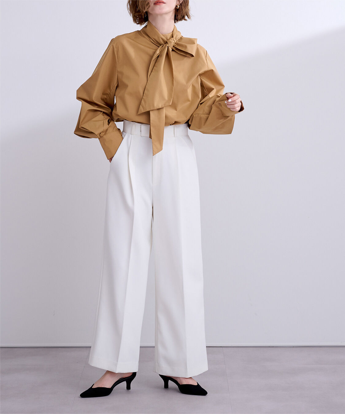 ur's「2wayボウタイブラウス」|シャツ・ブラウス|