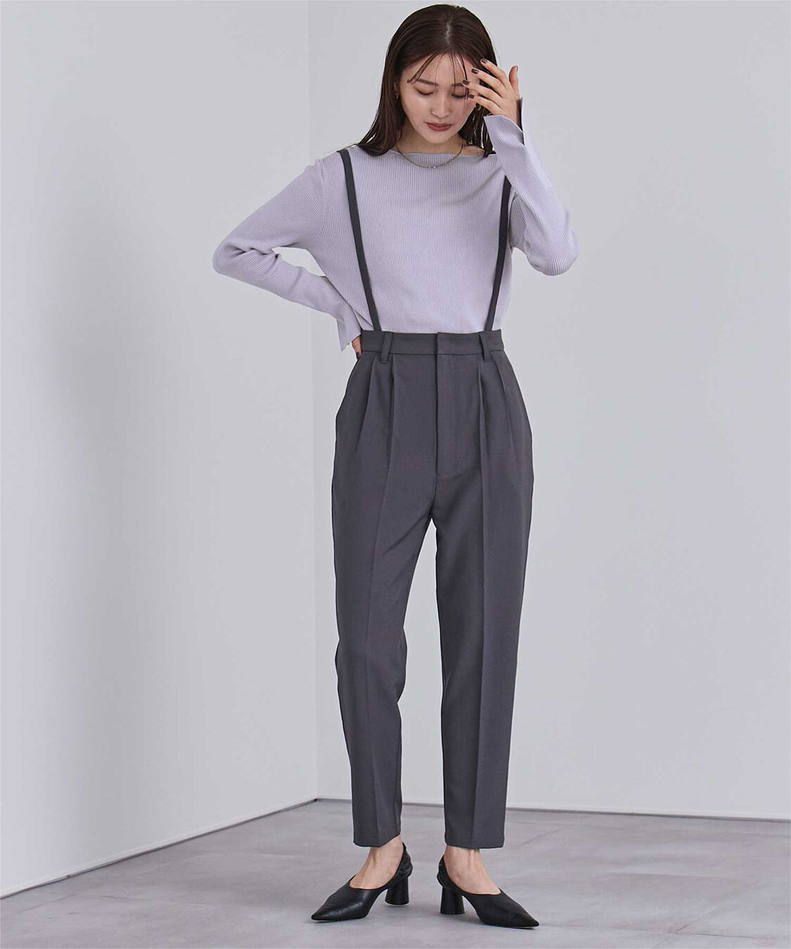 ur's「ボートネックスリットスリーブリブニット」|ニット・セーター|