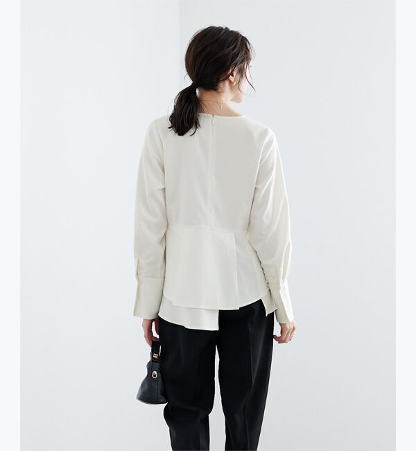 ur's「イレギュラーヘムペプラムブラウス」|シャツ・ブラウス|