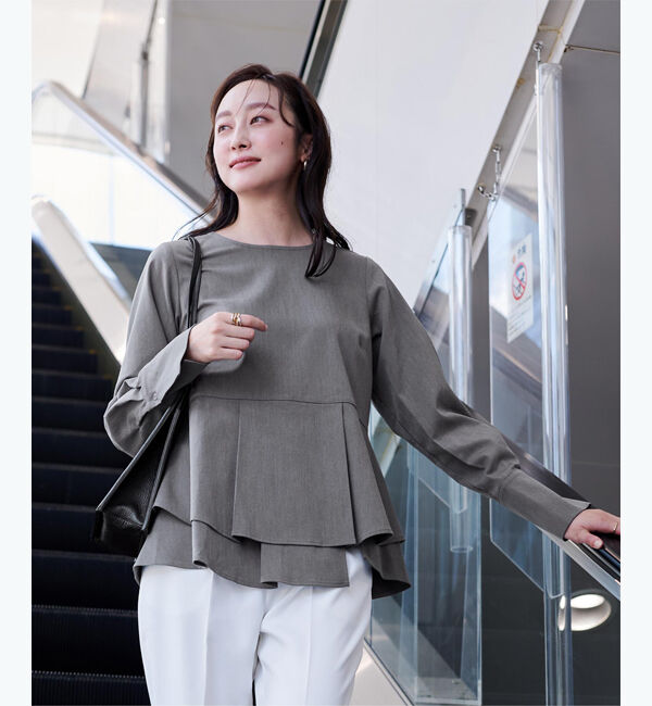 ur's「イレギュラーヘムペプラムブラウス」|シャツ・ブラウス|