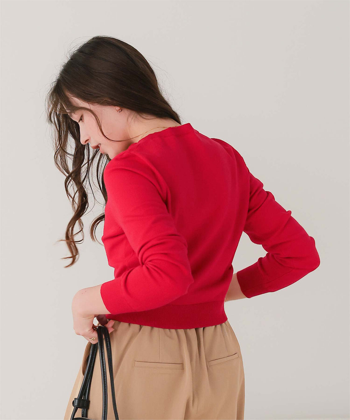 titivate「クルーネックニットカーディガン/トップス」|ニット・セーター|