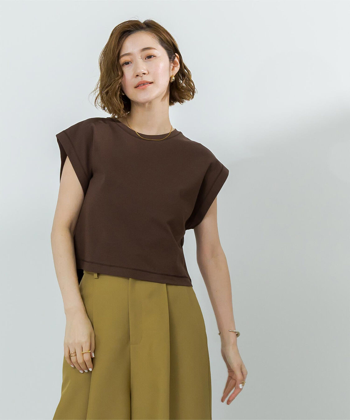 ur's「汗染み防止ワイドスリーブTシャツ」|Tシャツ・カットソー|