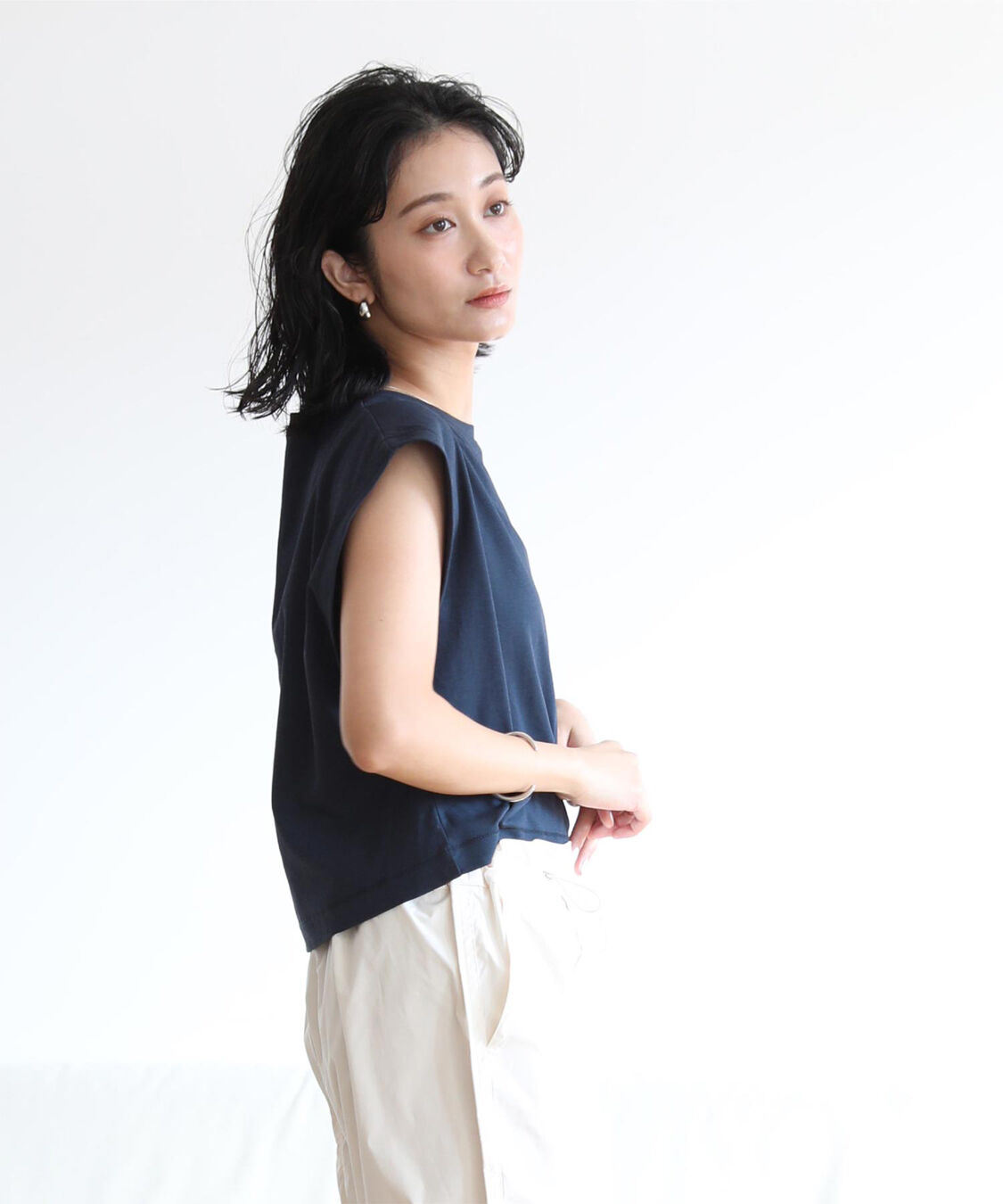 ur's「汗染み防止ワイドスリーブTシャツ」|Tシャツ・カットソー|