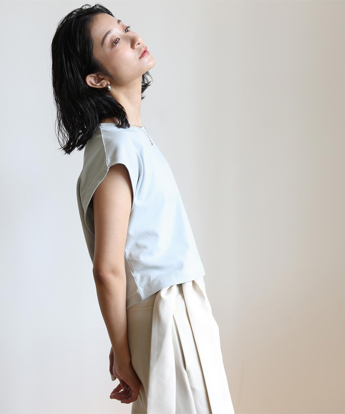 ur's「汗染み防止ワイドスリーブTシャツ」|Tシャツ・カットソー|