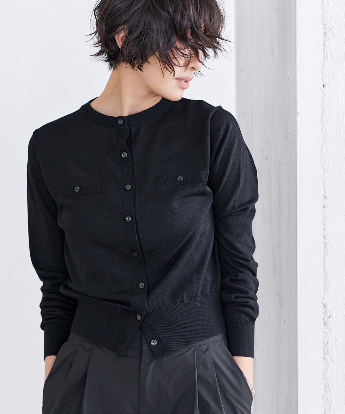 ur's「UVケアコンパクトベーシックニットカーディガン」|ニット・セーター|