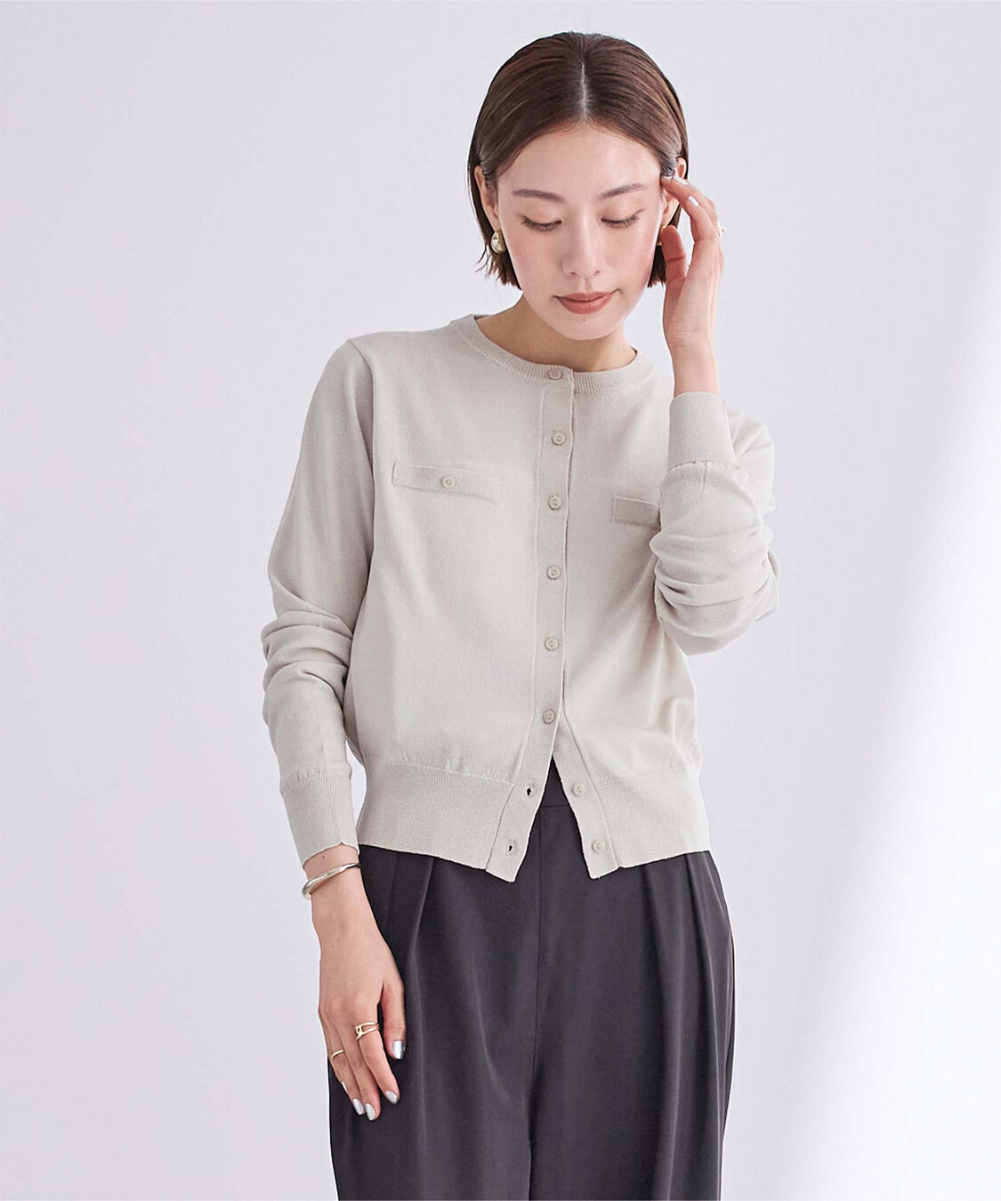 ur's「UVケアコンパクトベーシックニットカーディガン」|ニット・セーター|