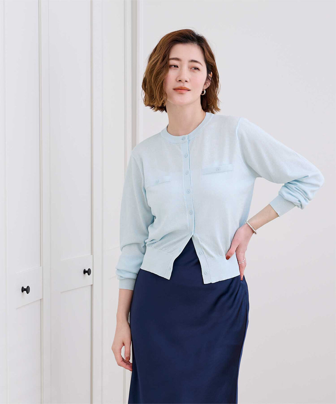 ur's「UVケアコンパクトベーシックニットカーディガン」|ニット・セーター|