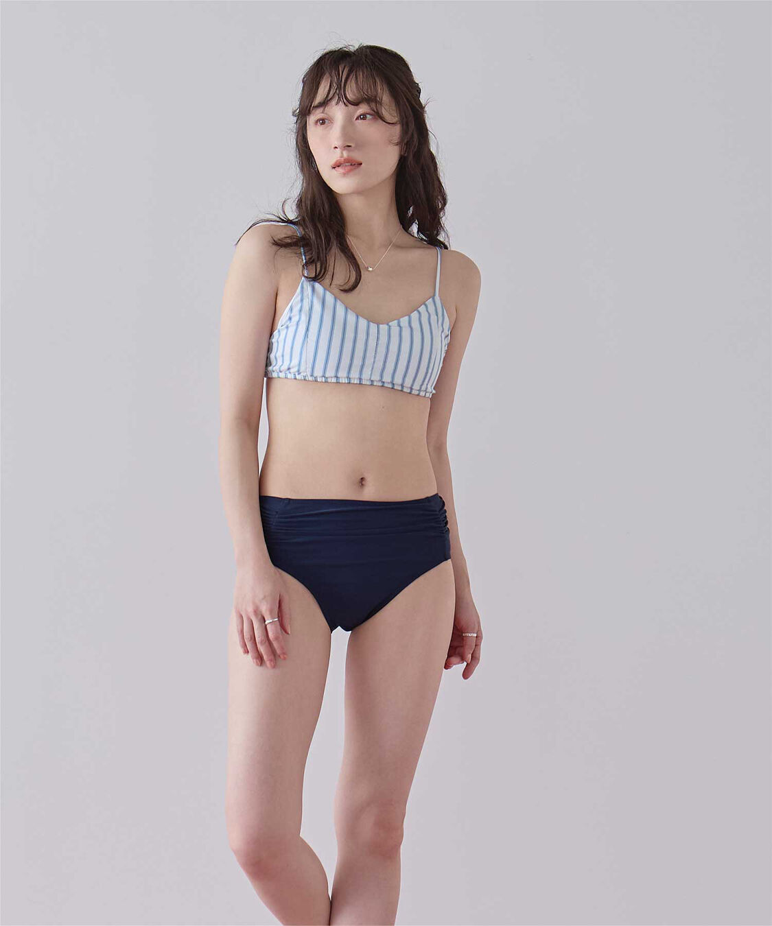 SEA DRESS「シンプルデザインストライプビキニ/水着」|ビキニ|