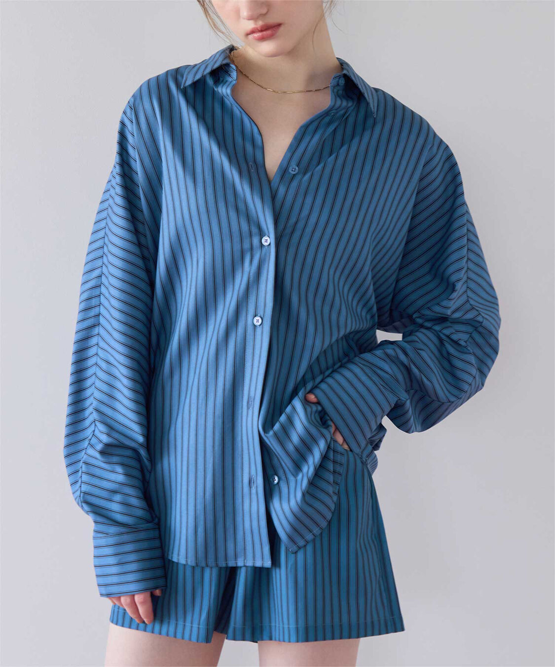 SEA DRESS「ドルマンオーバーサイズシャツ」|その他|ブルー