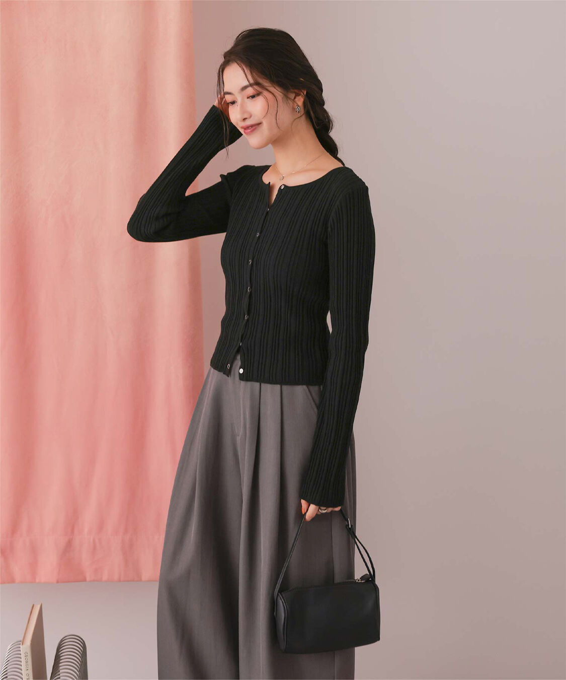 titivate「UVケアリングドットニットカーディガン」|カーディガン|