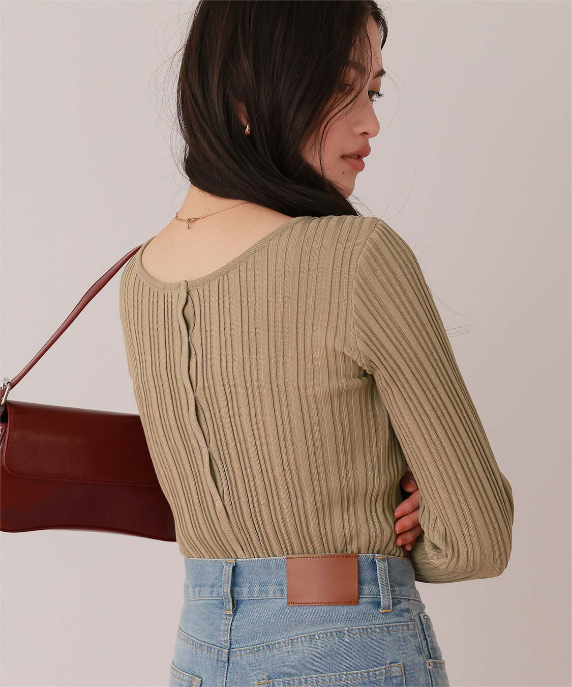 titivate「UVケアリングドットニットカーディガン」|カーディガン|グレージュ