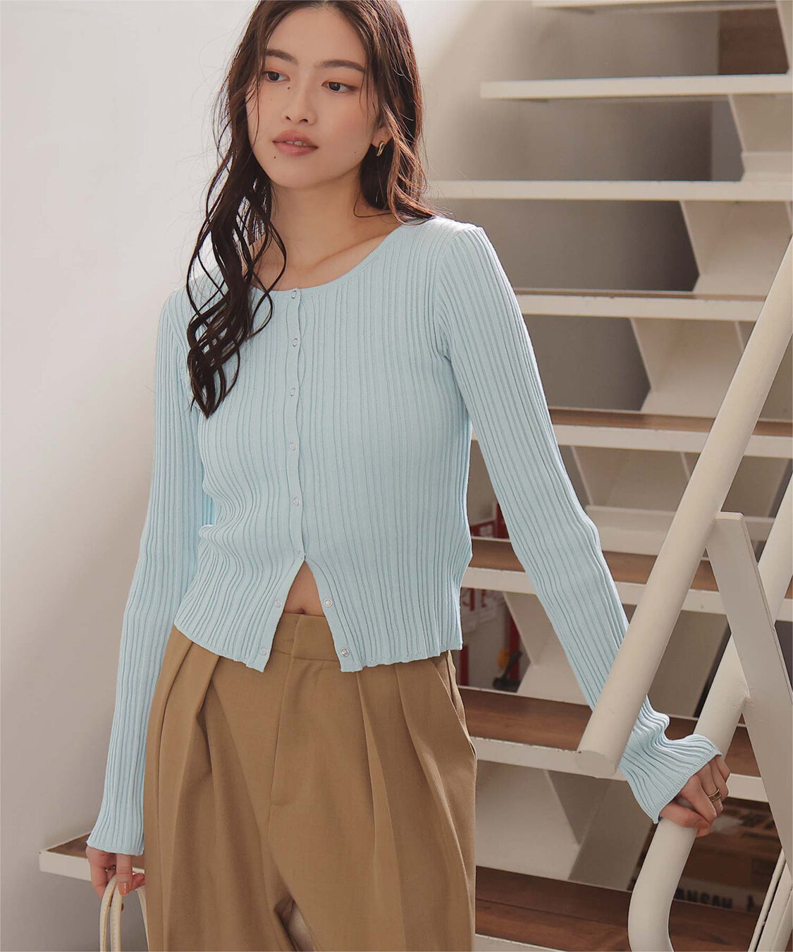 titivate「UVケアリングドットニットカーディガン」|カーディガン|