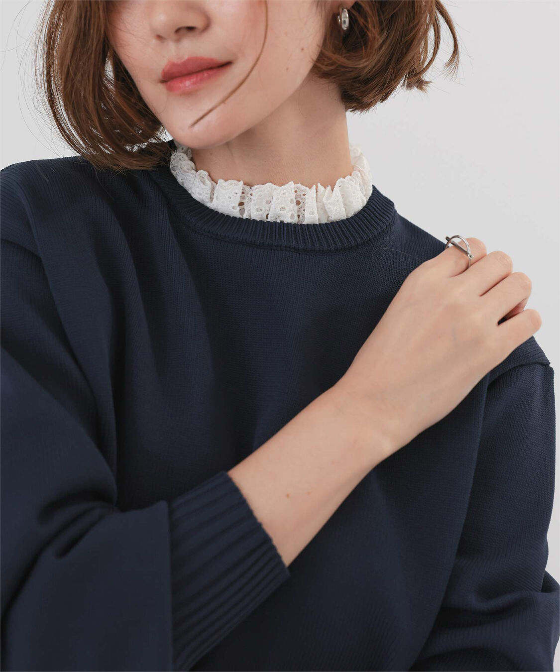 ur's「襟付きニットプルオーバー」|ニット・セーター|