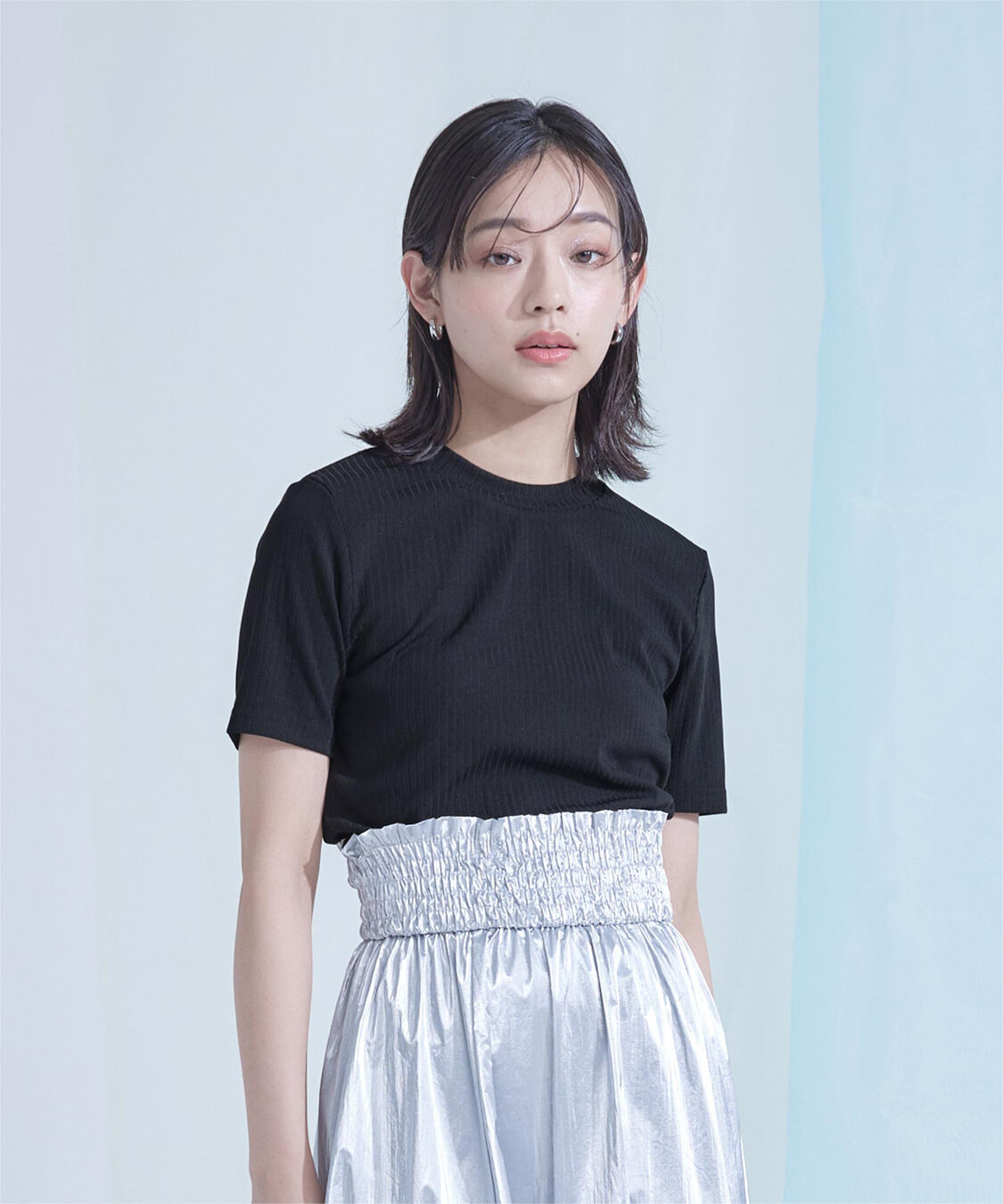 miette「バックオープンリブトップス」|Tシャツ・カットソー|