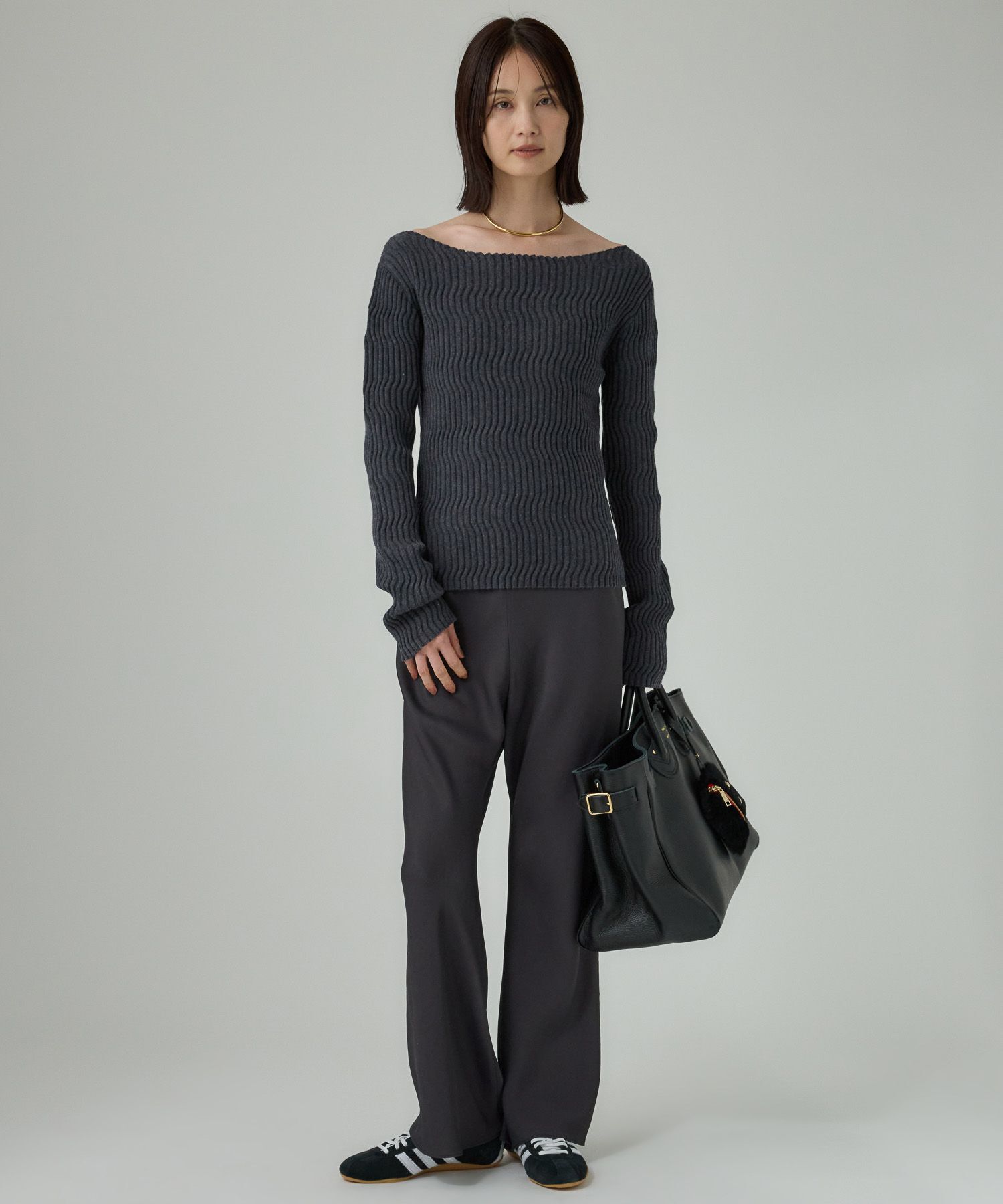 BABYLONE「シアリングガーターニットプルオーバー」|ニット・セーター|