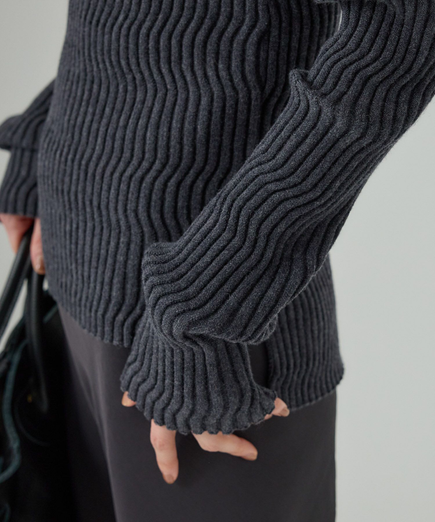 BABYLONE「シアリングガーターニットプルオーバー」|ニット・セーター|