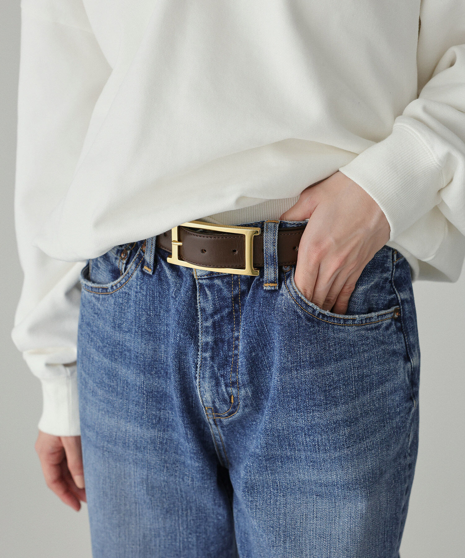 BABYLONE「バックルベルト」|ベルト|ﾀﾞｰｸﾌﾞﾗｳﾝ