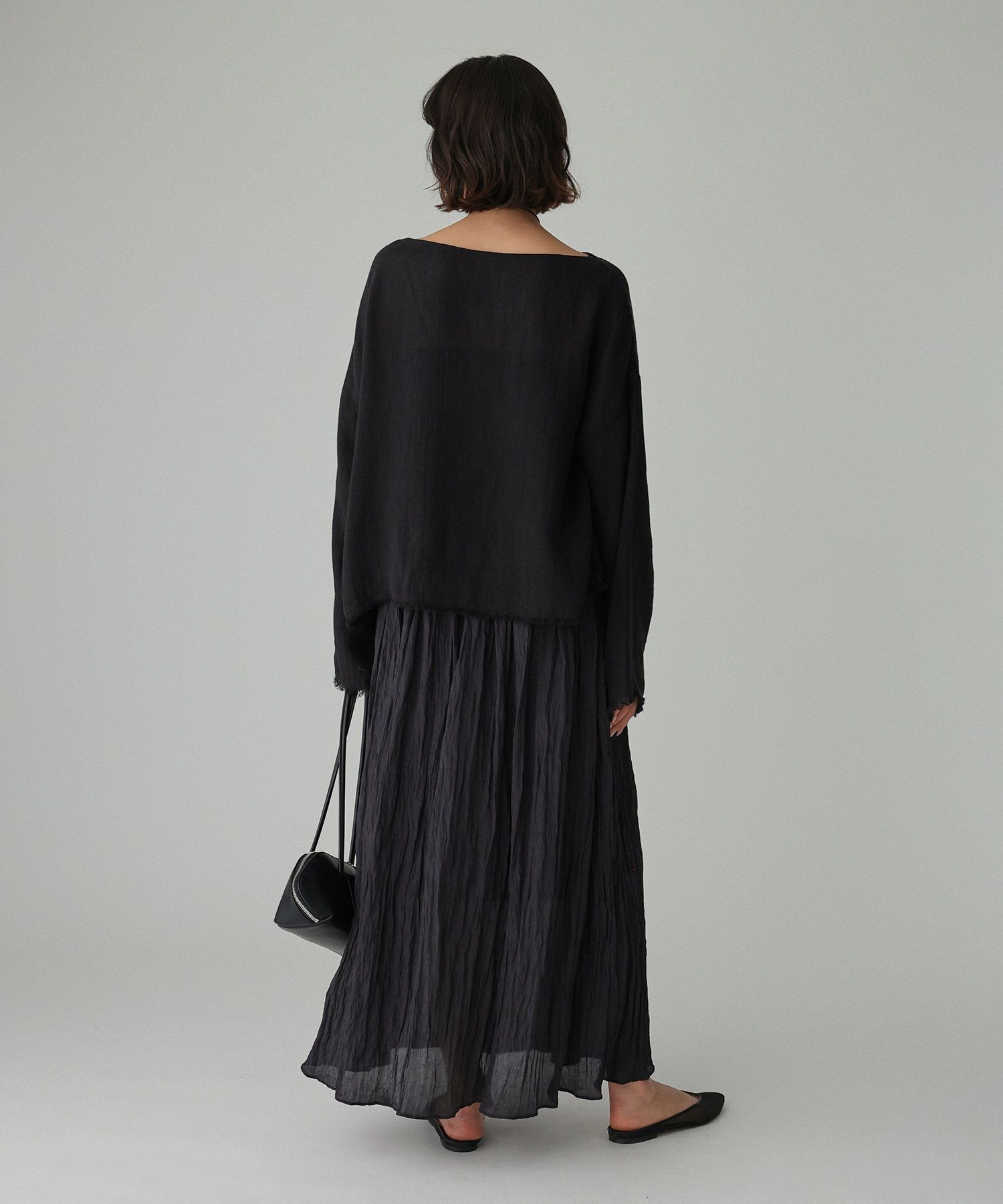 BABYLONE「リネンボートネックブラウス」|シャツ・ブラウス|