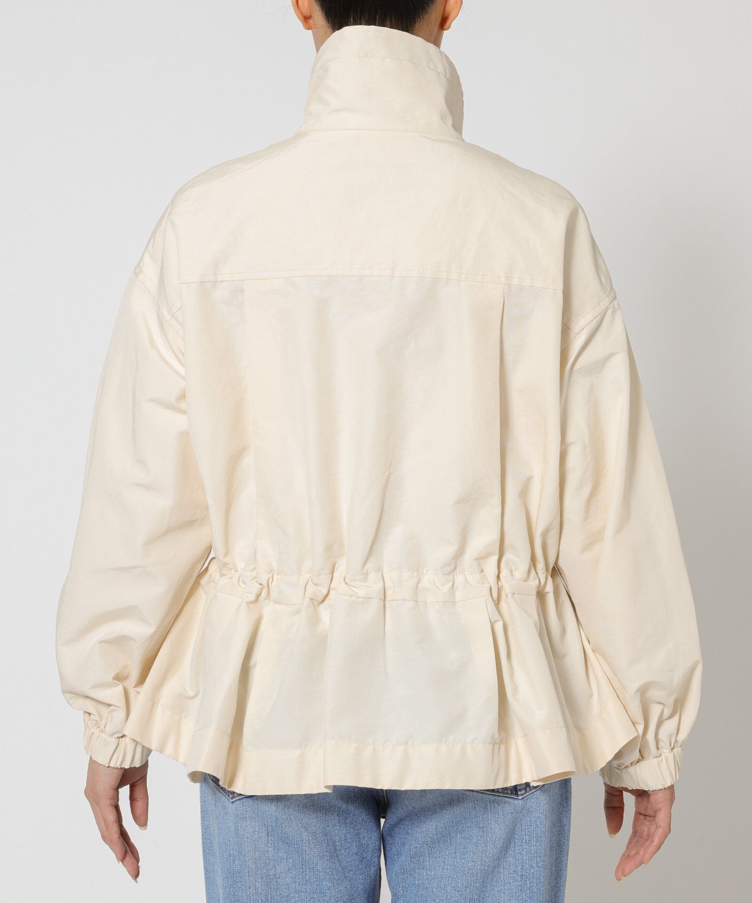 BABYLONE「撥水ナイロンペプラムブルゾン」|ブルゾン・スタジャン|