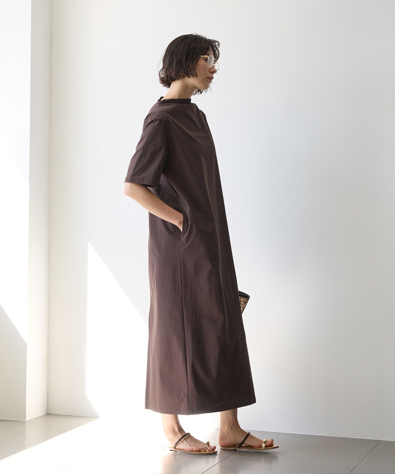 BABYLONE「【多機能素材】撥水ロングワンピース」|ワンピース|