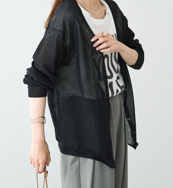  「【日焼け・冷房対策に◎】シアーカーディガン」|カーディガン|