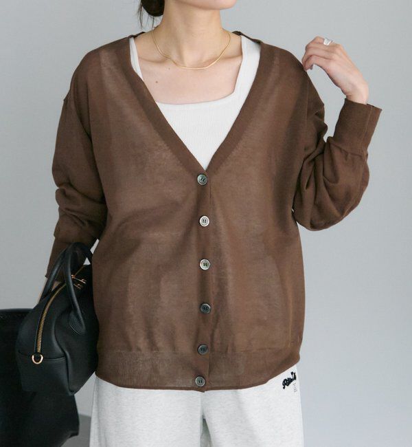  「【日焼け・冷房対策に◎】シアーカーディガン」|カーディガン|