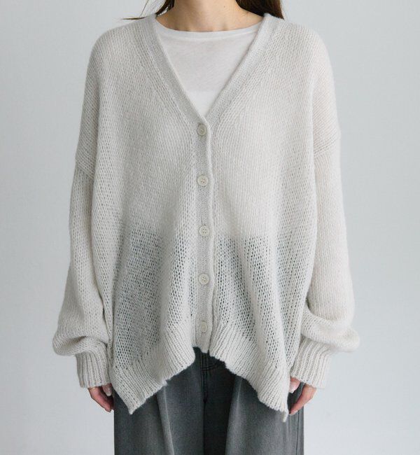  「3Gドロップ天竺ニットVネックカーディガン」|カーディガン|