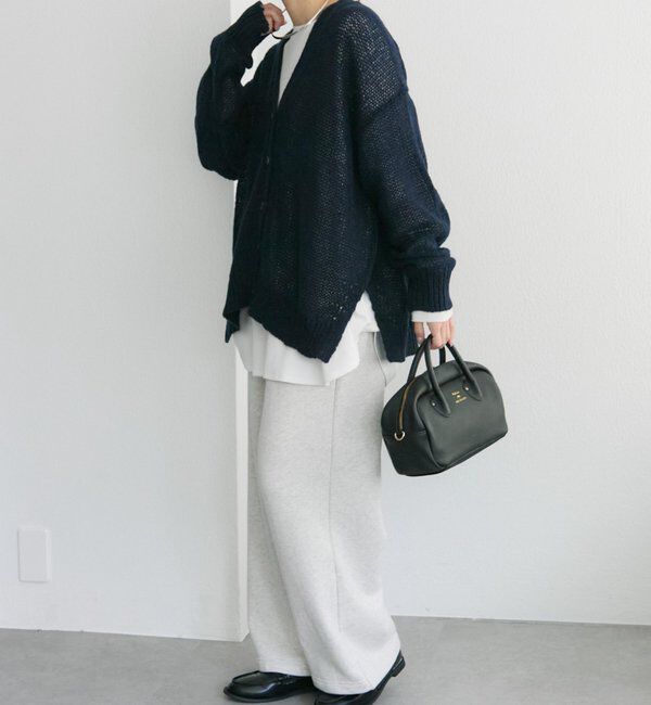  「3Gドロップ天竺ニットVネックカーディガン」|カーディガン|