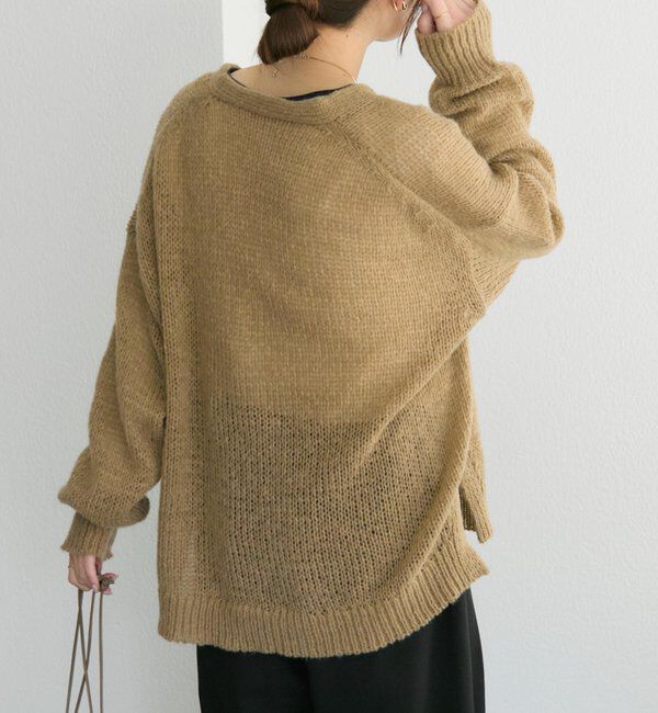  「3Gドロップ天竺ニットVネックカーディガン」|カーディガン|