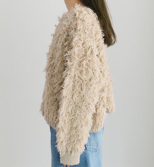  「フリンジジャガードニット」|カーディガン|