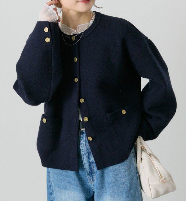  「【新色登場/リバイバル】ミラノリブニットカーディガン」|ニット・セーター|