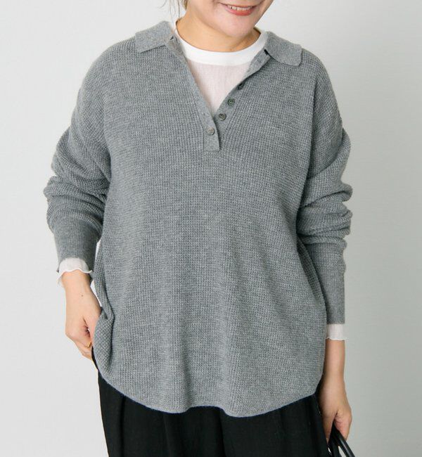  「ワッフルニットポロ」|キャミソール|