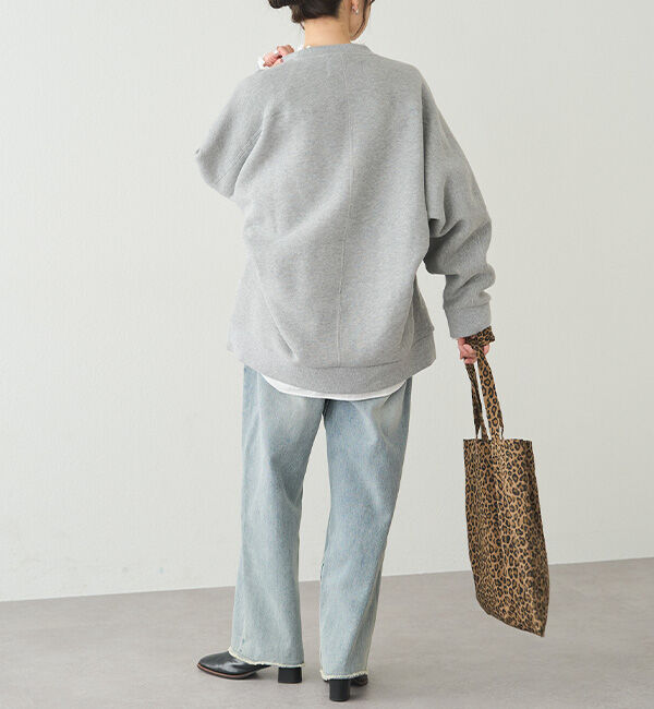  「裏ボアロゴ刺繍スウェット」|プルオーバー|