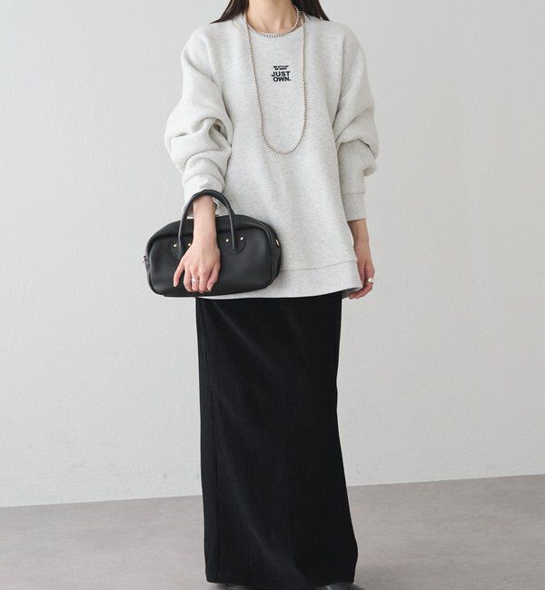  「裏ボアロゴ刺繍スウェット」|プルオーバー|