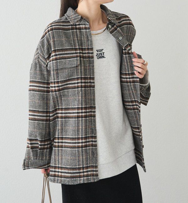  「裏ボアロゴ刺繍スウェット」|プルオーバー|