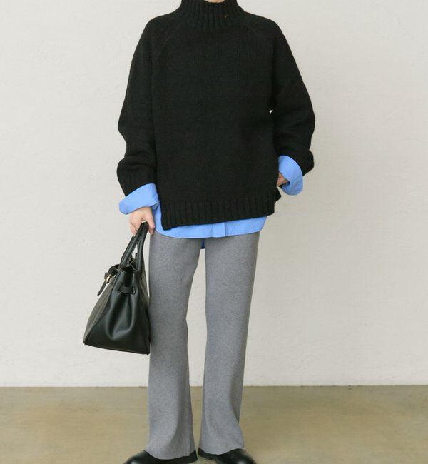  「アルパカ混ハイネックニットプルオーバー」|キャミソール|