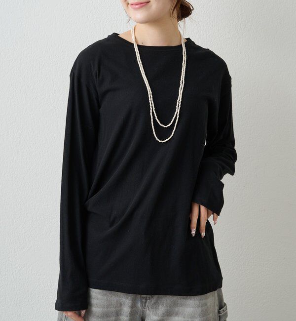  「【春カラーで登場！】コットンシアーカットソー」|プルオーバー|