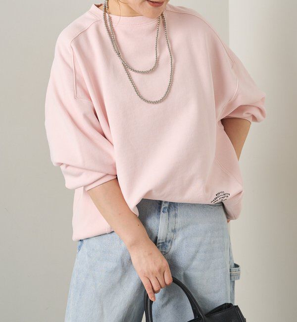  「ロゴ刺繍チュニックスウェット」|プルオーバー|