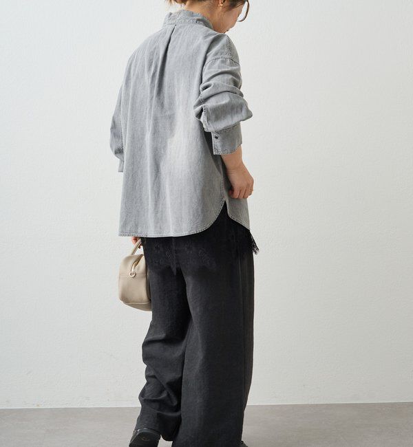  「デニムリボンタイブラウス」|プルオーバー|