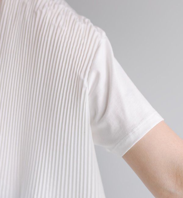  「《リバイバル》【WEB限定/Du noir】フロントプリーツTシャツ」|シャツ・ブラウス|