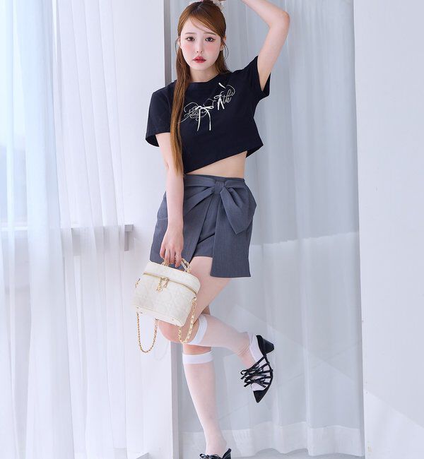  「チャーム付きキルティングバニティバッグ」|ショルダー・メッセンジャー|