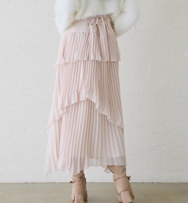  「プリーツティアードスカート」|スカート|