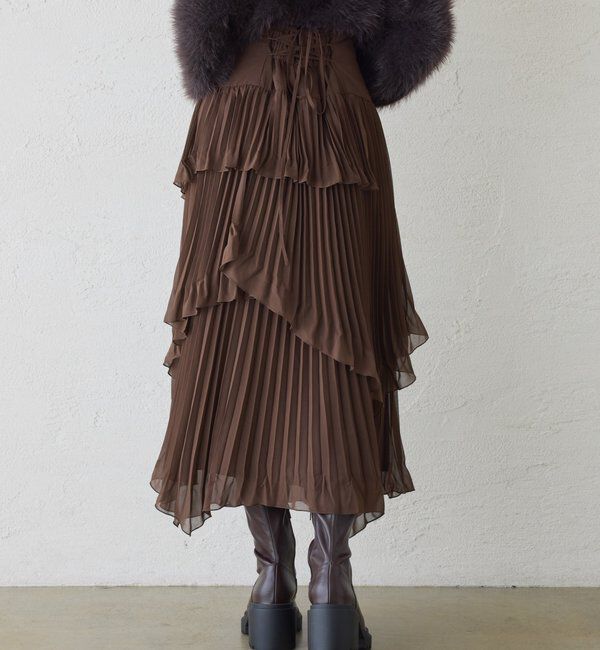  「プリーツティアードスカート」|スカート|