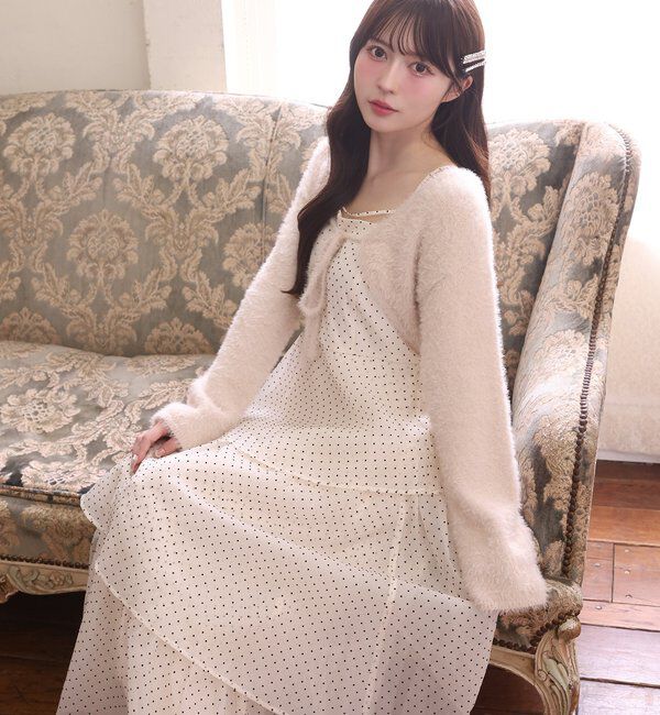  「ボレロセットイレヘムワンピース」|ワンピース|ドット