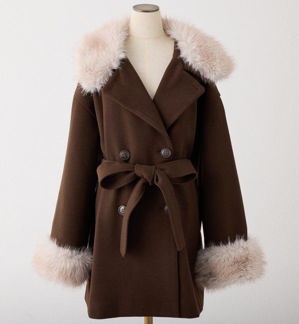  「3WAY衿袖ファーミドルコート」|その他|