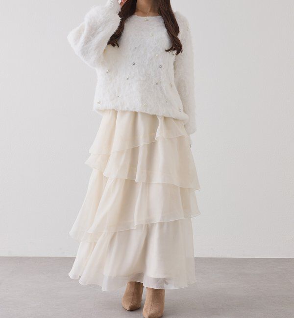  「ティアードロングスカート」|スカート|