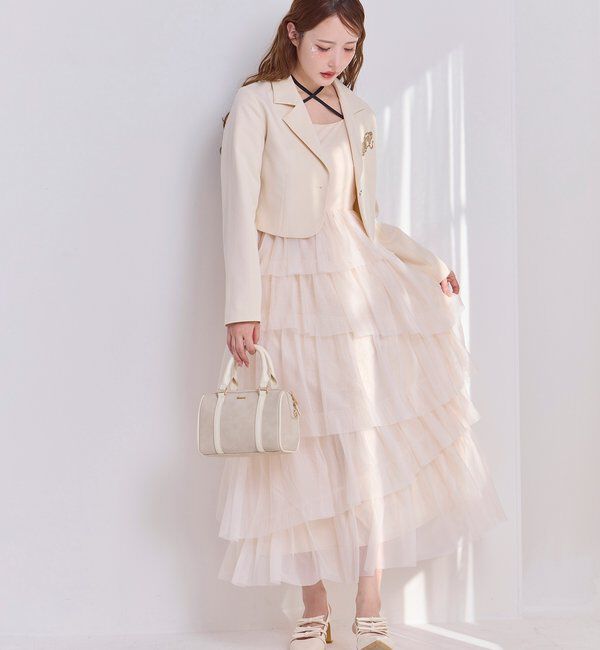  「【WEB限定リバイバル】ティアードチュールワンピース」|ワンピース|