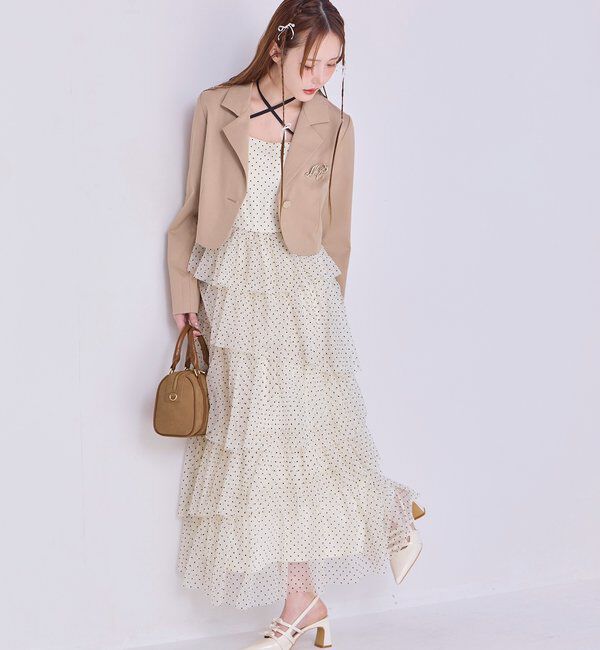  「【WEB限定リバイバル】ティアードチュールワンピース」|ワンピース|