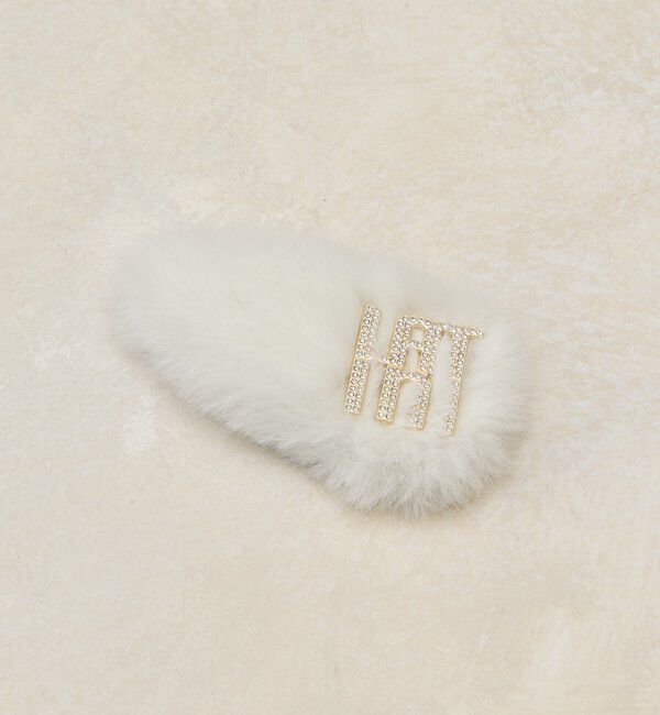  「【Latini】ファーパッチンピン」|その他|オフホワイト